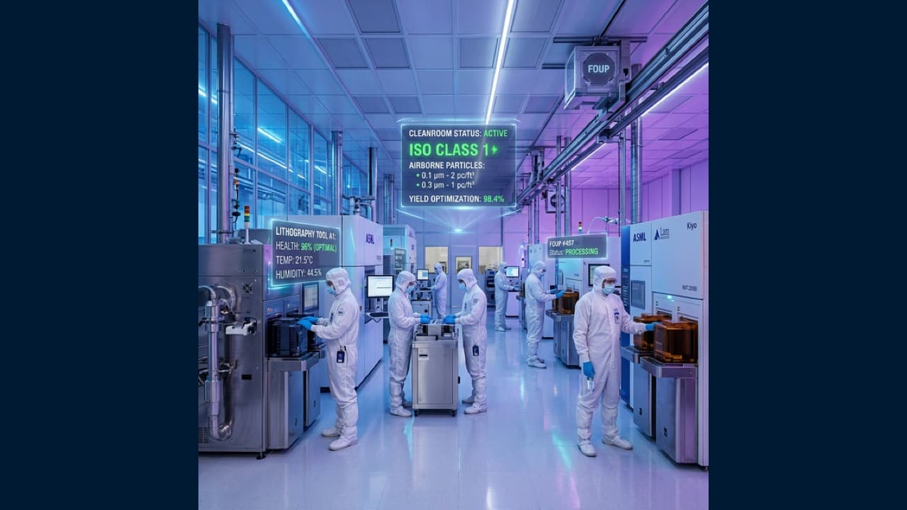 Semiconductor Facility AI Background