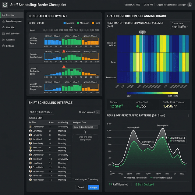 Predictive equipment scheduling