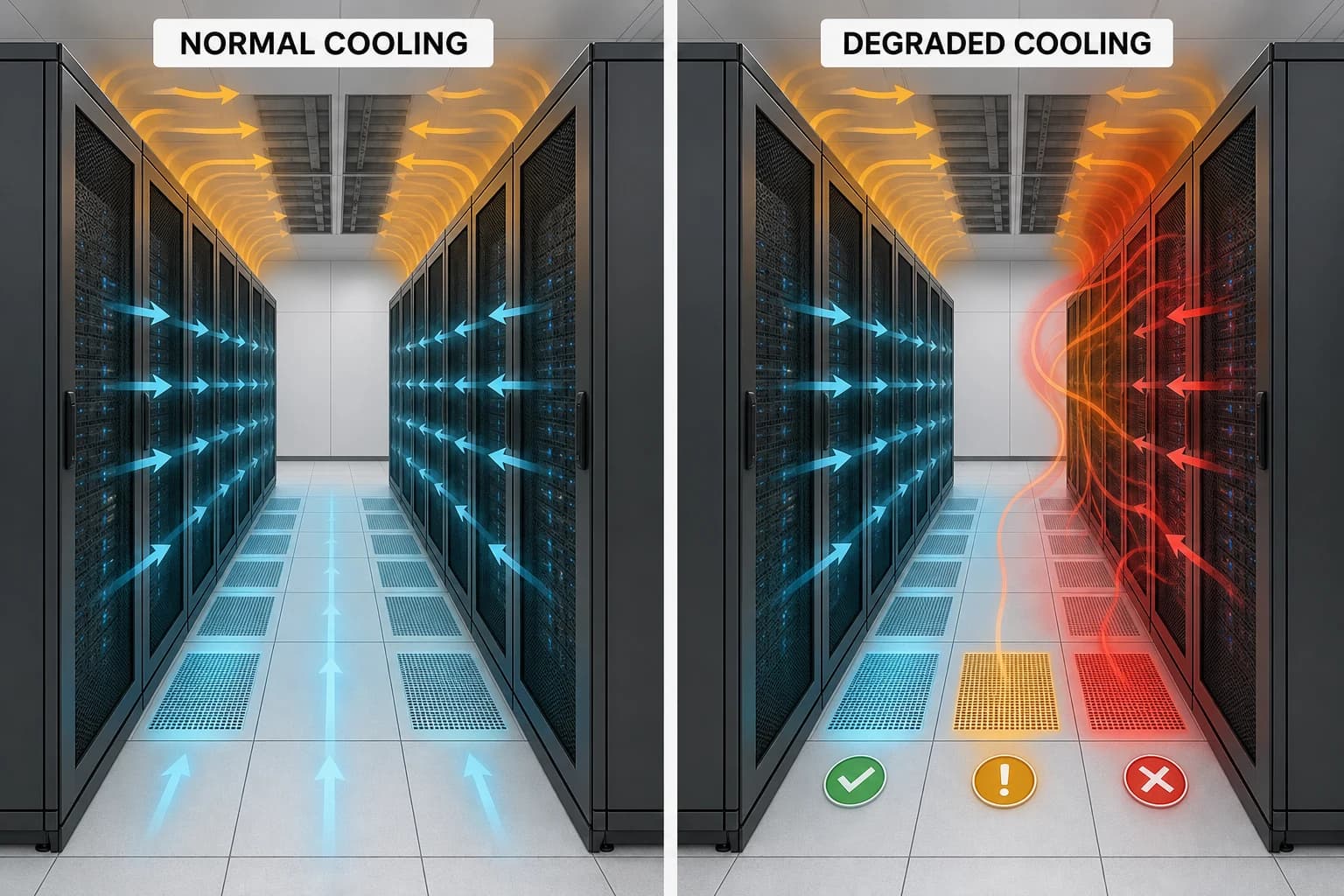 Cooling resilience and capacity scenarios