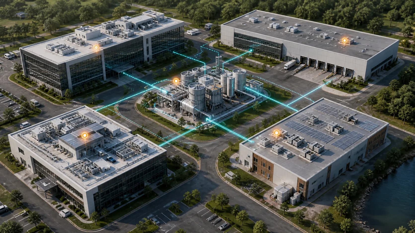 Multi-building facility operations