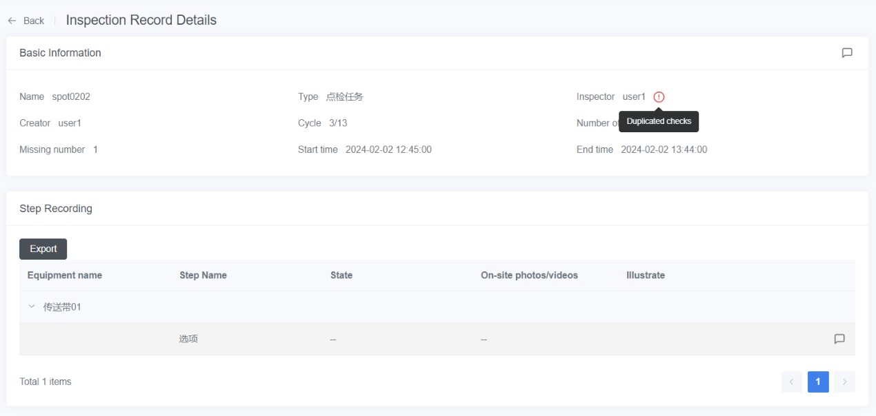 checklist Duplicate checks | DataMesh